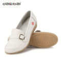 women breathable genuine leather for nurse comfortable medical shoes